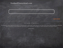 Tablet Screenshot of foodandfitness4real.com